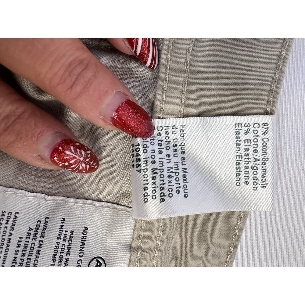 AG Tellis Modern Slim Sueded Sateen Chino Jeans Luxe Mens 30/34 Khaki - Picture 12 of 13